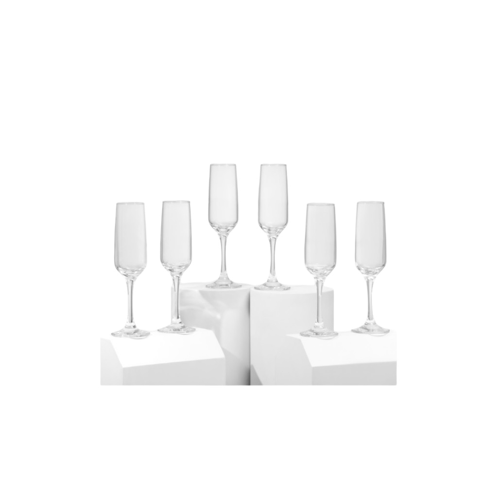 Набор бокалов Pasabahce Isabella для шампанского, стеклянный, 200 мл, 6 штук