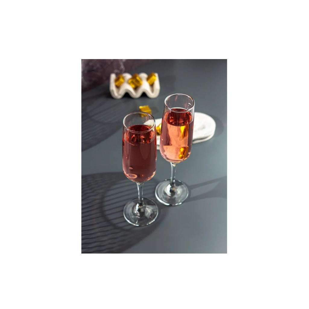 Набор бокалов Pasabahce Isabella для шампанского, стеклянный, 200 мл, 6 штук