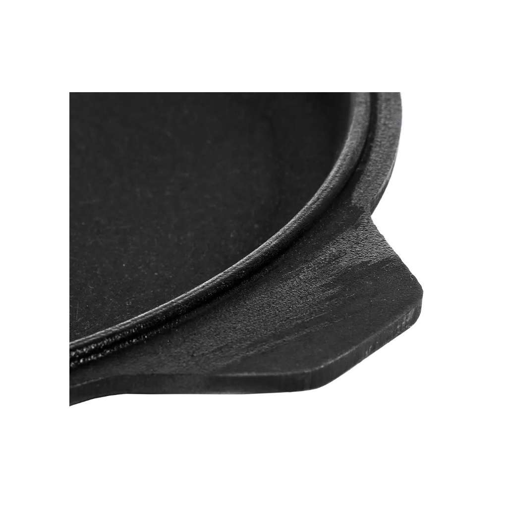 Казан Manoli чугунный, 6 л, крышка-сковорода, литые ручки, черный, К6-01