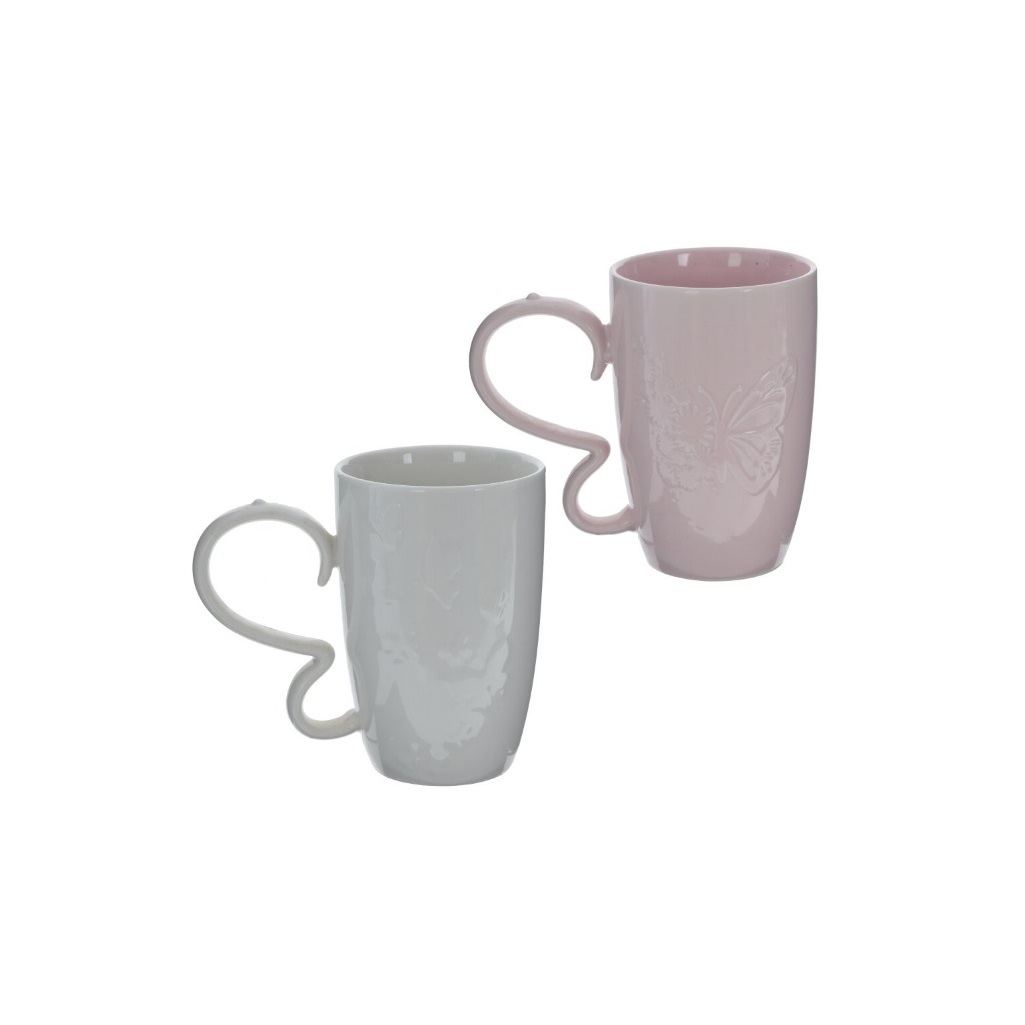 Кружка Ремеко, фарфор, 400 мл, 135х80х120 мм, цвет в ассортименте, 796211