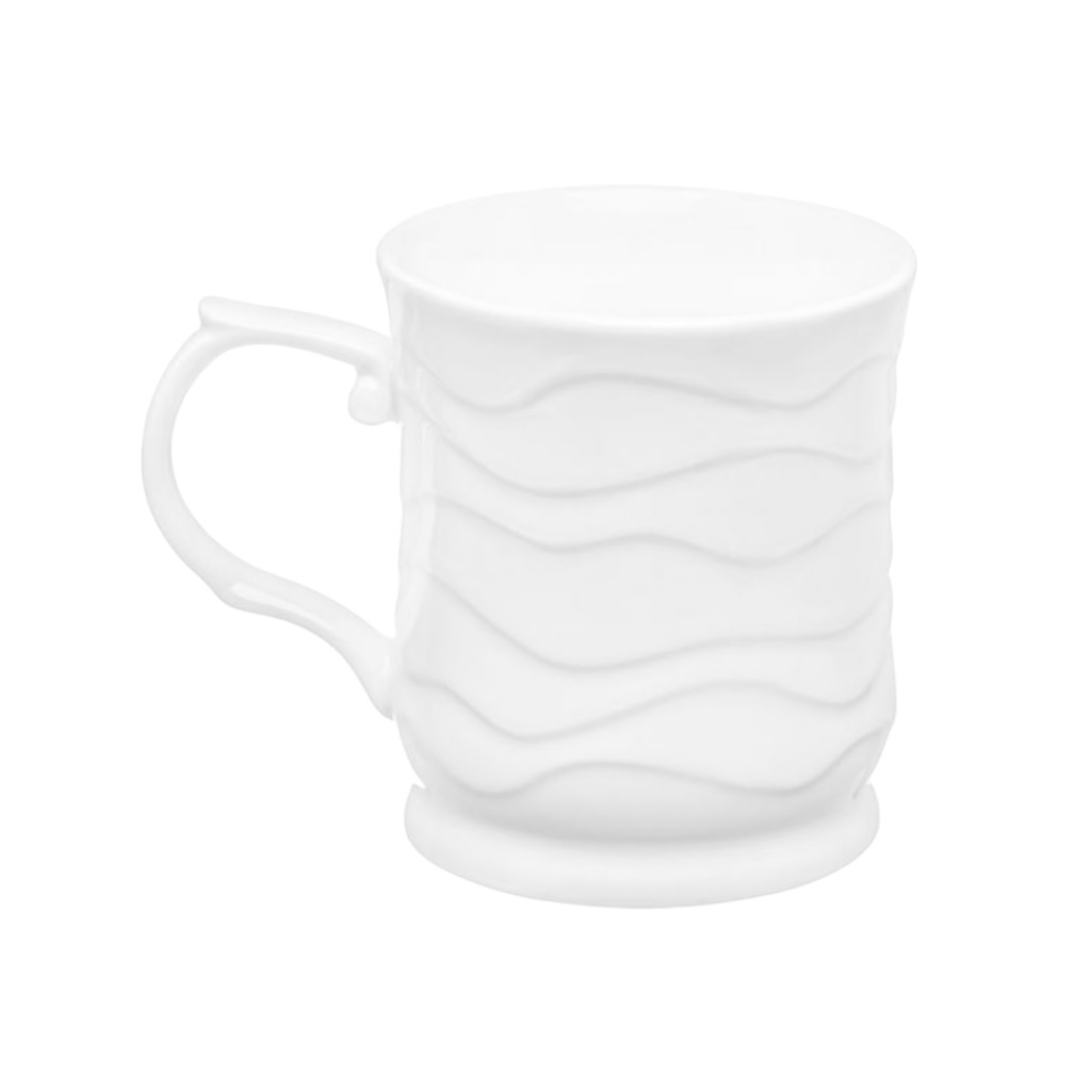 Кружка Elan Gallery Айсберг волны, фарфор, 380 мл, 125х85х100 мм, 540874