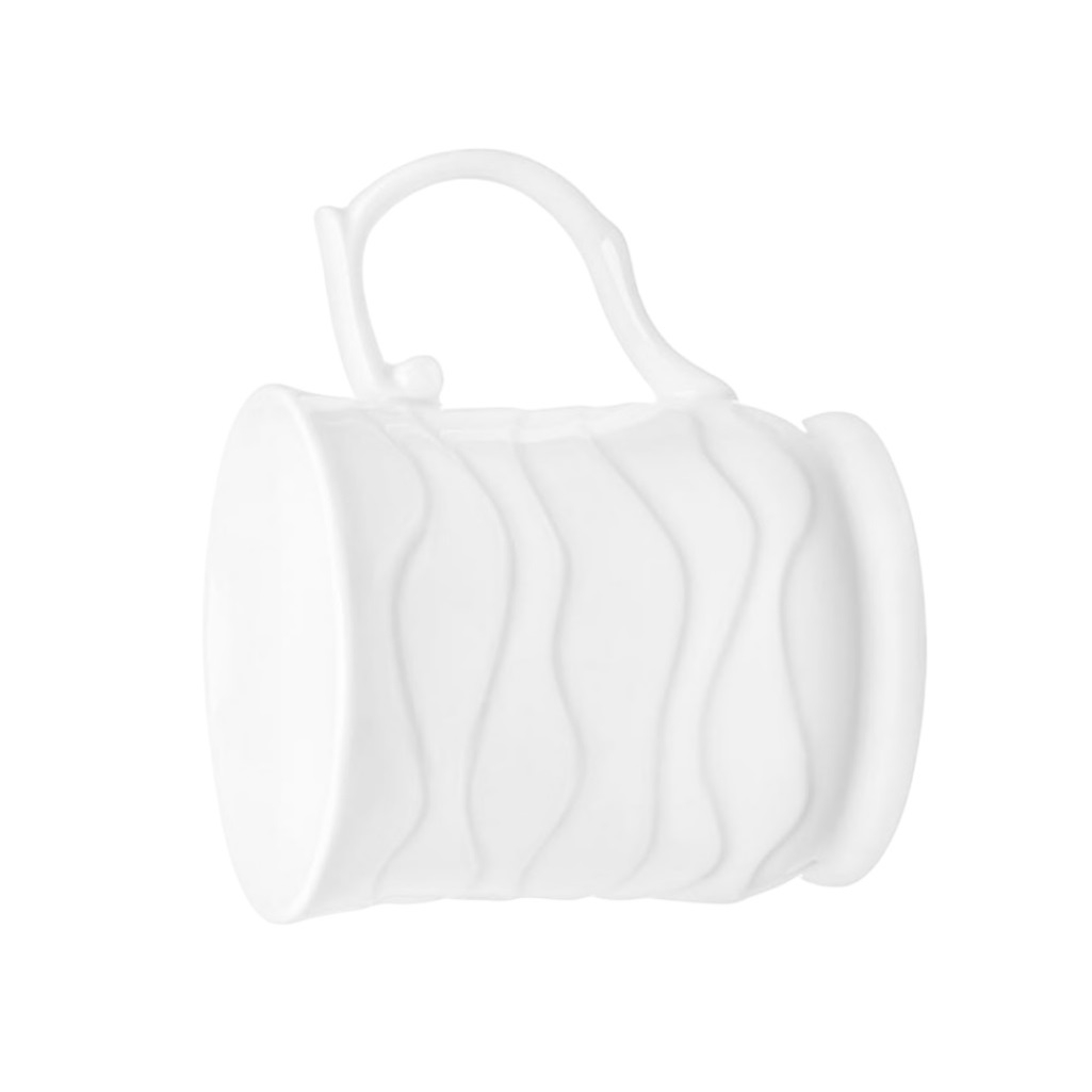 Кружка Elan Gallery Айсберг волны, фарфор, 380 мл, 125х85х100 мм, 540874