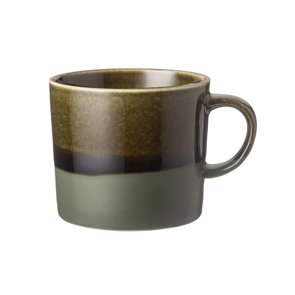 Кружка Bronco Country Stoneware, 380 мл, керамика, зеленый с коричневым, 445-112