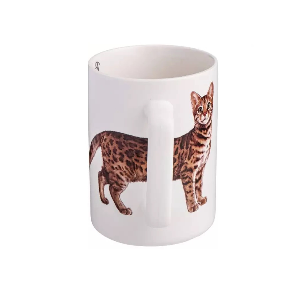 Кружка Lefard Bengal Cat, 400 мл, фарфор, белый, 80х70х108 мм, 260-935