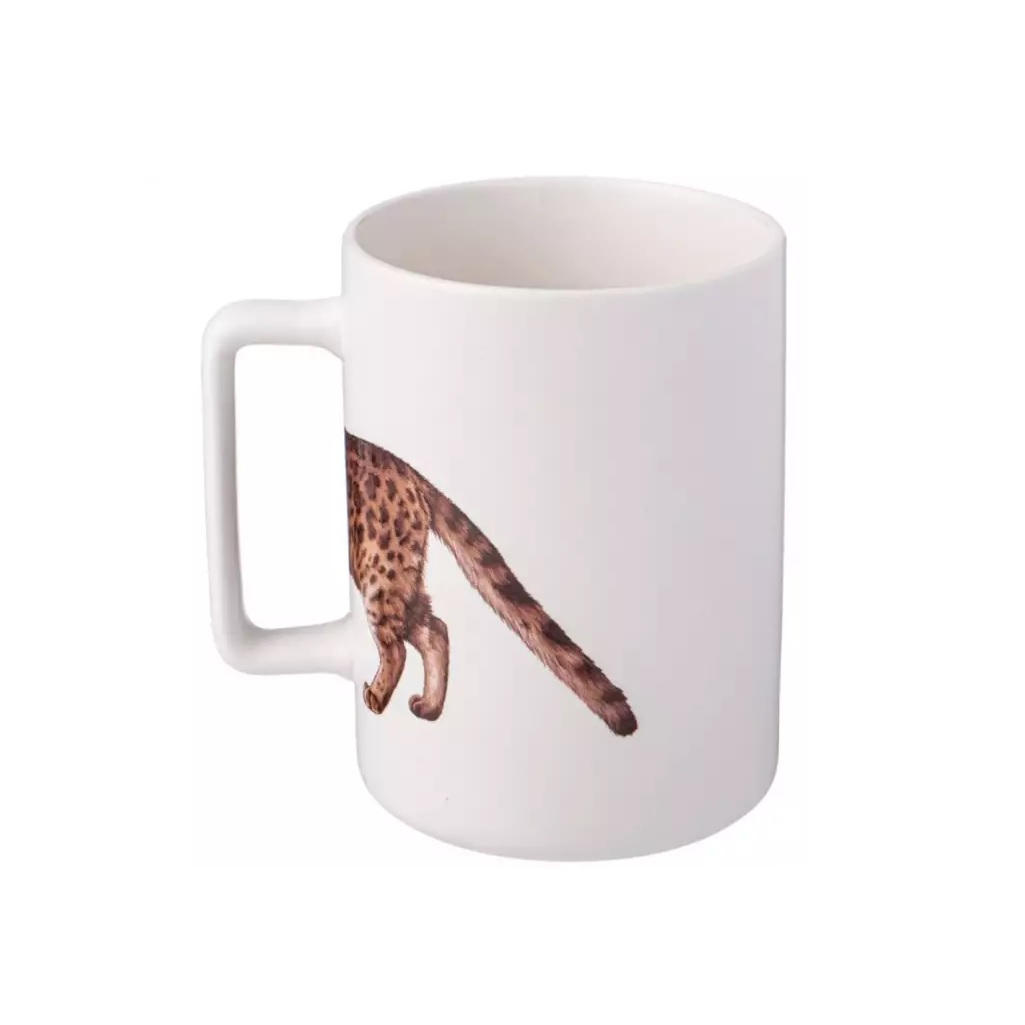 Кружка Lefard Bengal Cat, 400 мл, фарфор, белый, 80х70х108 мм, 260-935