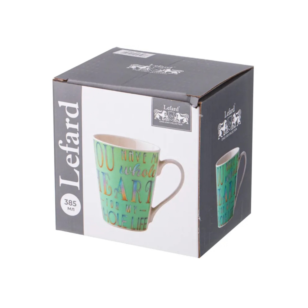 Кружка Lefard Break Time, 385мл, фарфор, голографический эффект, 260-796 