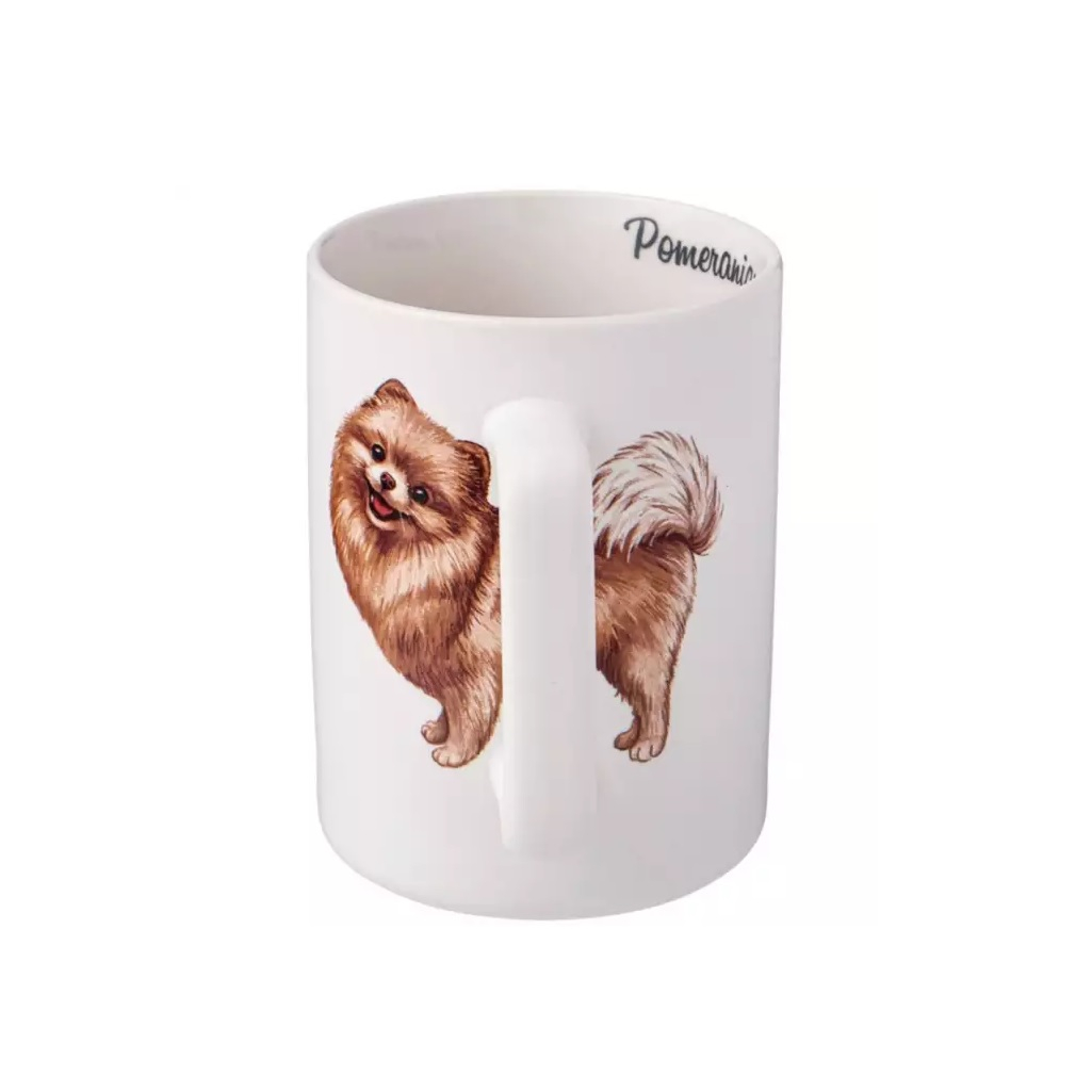 Кружка Lefard Pomeranian Spitz 400 мл, фарфор, белый, 80х70х108 мм, 260-938