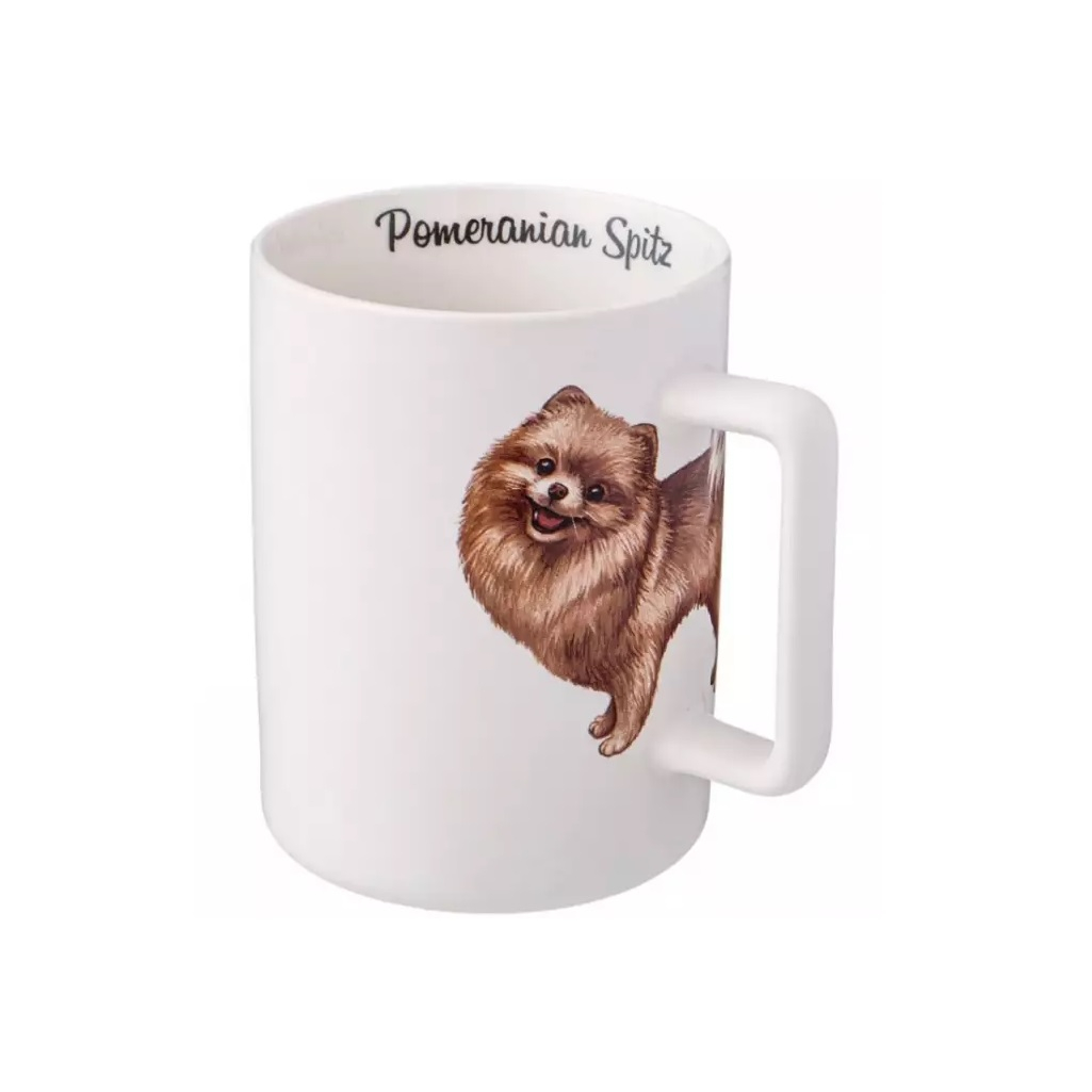 Кружка Lefard Pomeranian Spitz 400 мл, фарфор, белый, 80х70х108 мм, 260-938