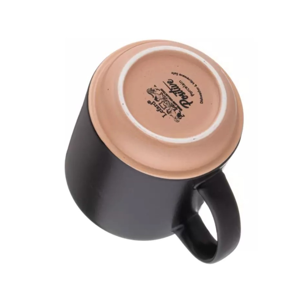 Кружка Lefard Be Happy, Positive, фарфор, черная, 410 мл, 260-977 