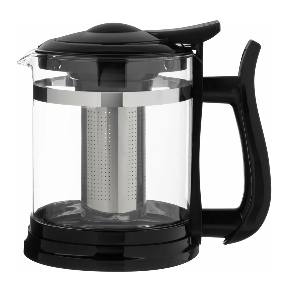 Чайник заварочный Mallony Fabriano с фильтром, стекло, пластик, 1.6 л