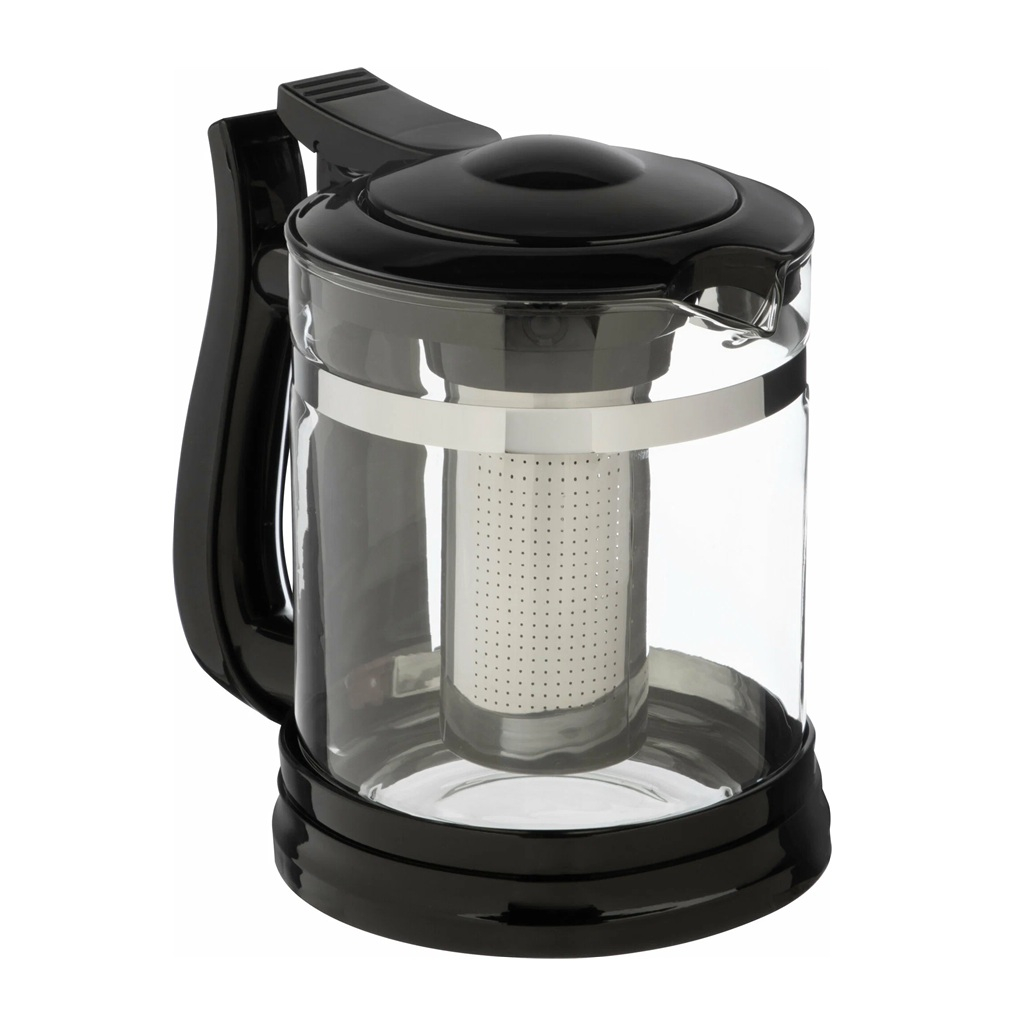 Чайник заварочный Mallony Fabriano с фильтром, стекло, пластик, 1.6 л