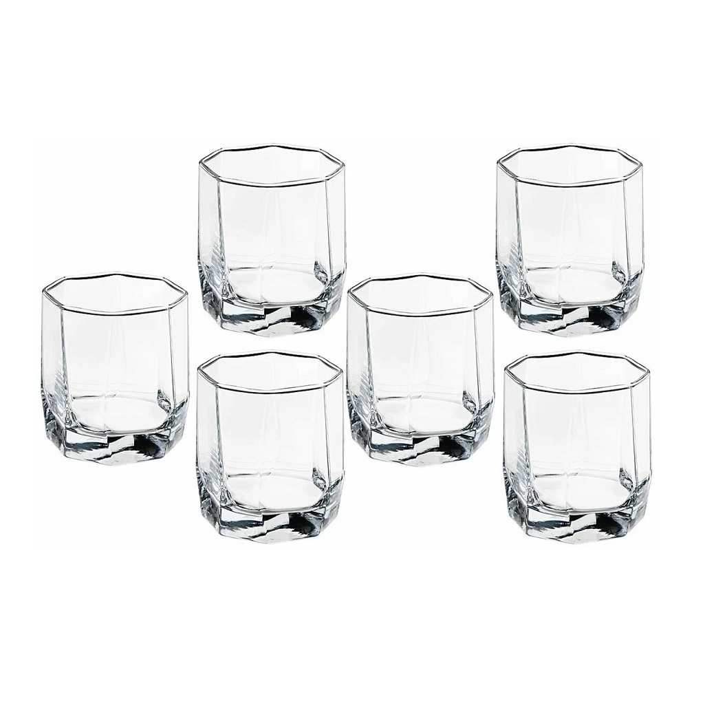 Набор стаканов Pasabahce Hisar 42855B для виски, 330 мл, в упаковке 6 штук