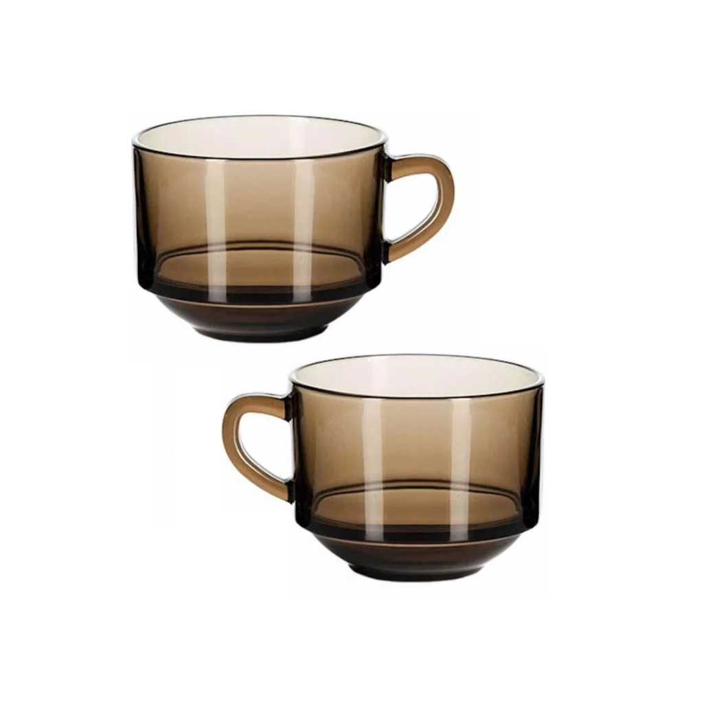 Кружка для супа и бульона Pasabahce Броунз, закаленное стекло, 635 мл, универсальная