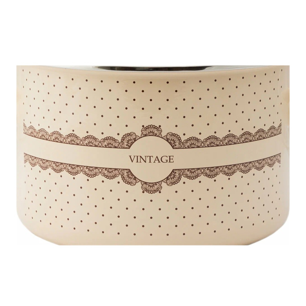 Набор эмалированных кастрюль Стальэмаль №19 Vintage, бежевый, 2 л, 3 л, 5.5 л