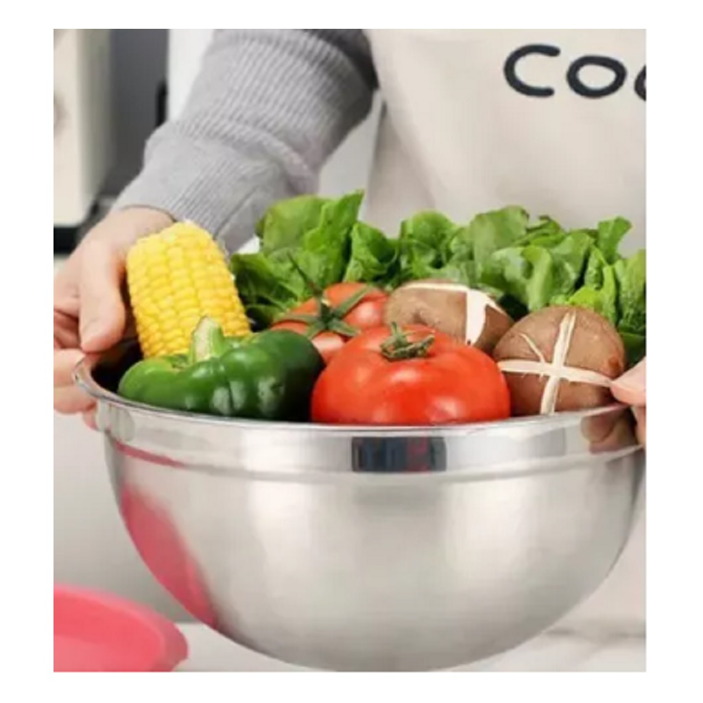 Миска глубокая, диаметр 450 мм, нержавеющая сталь, для пищевых продуктов