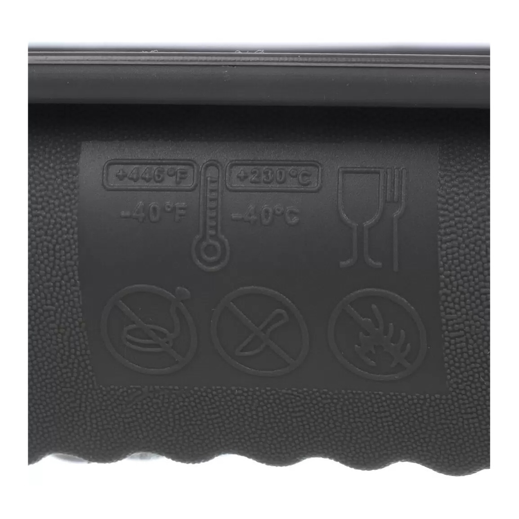 Форма для выпечки Daniks Графит, квадратная, силикон, серая, 50х245х265 мм