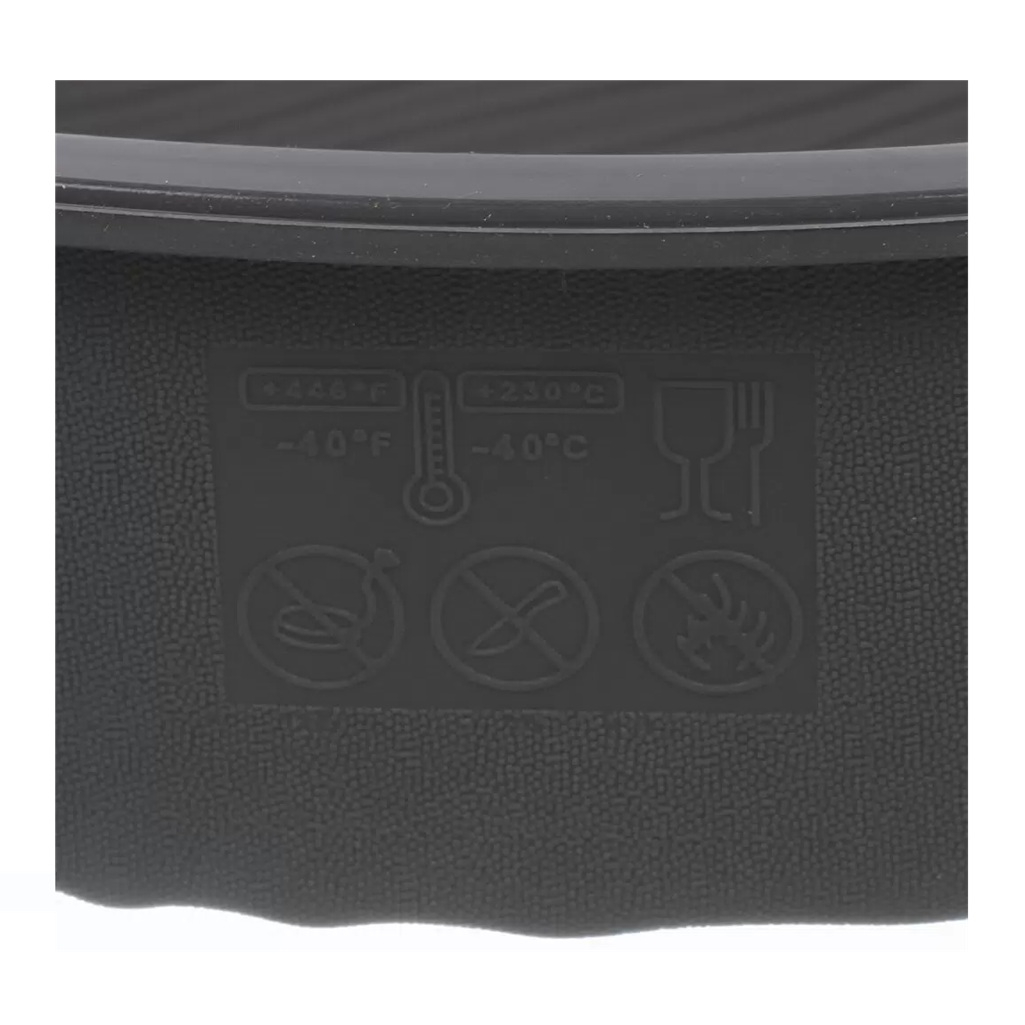 Форма для выпечки Daniks Графит, круглая, силикон, серая, 60х240х285 мм