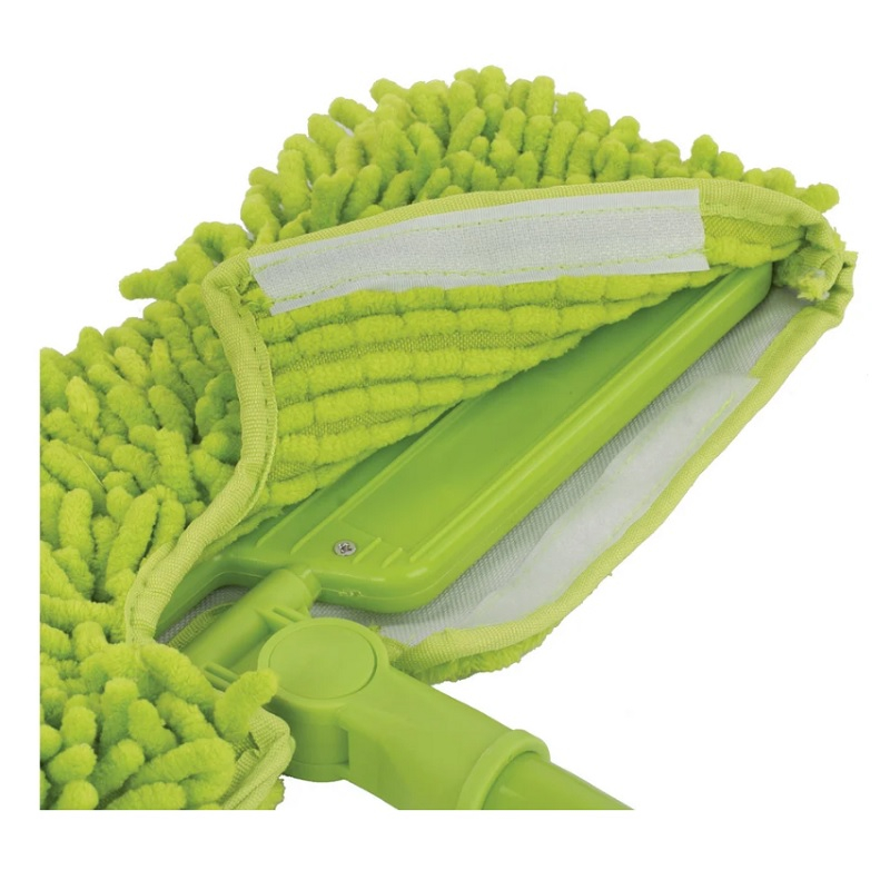 Швабра двусторонняя Любаша телескопический черенок 120 см, микрофибра 40 см