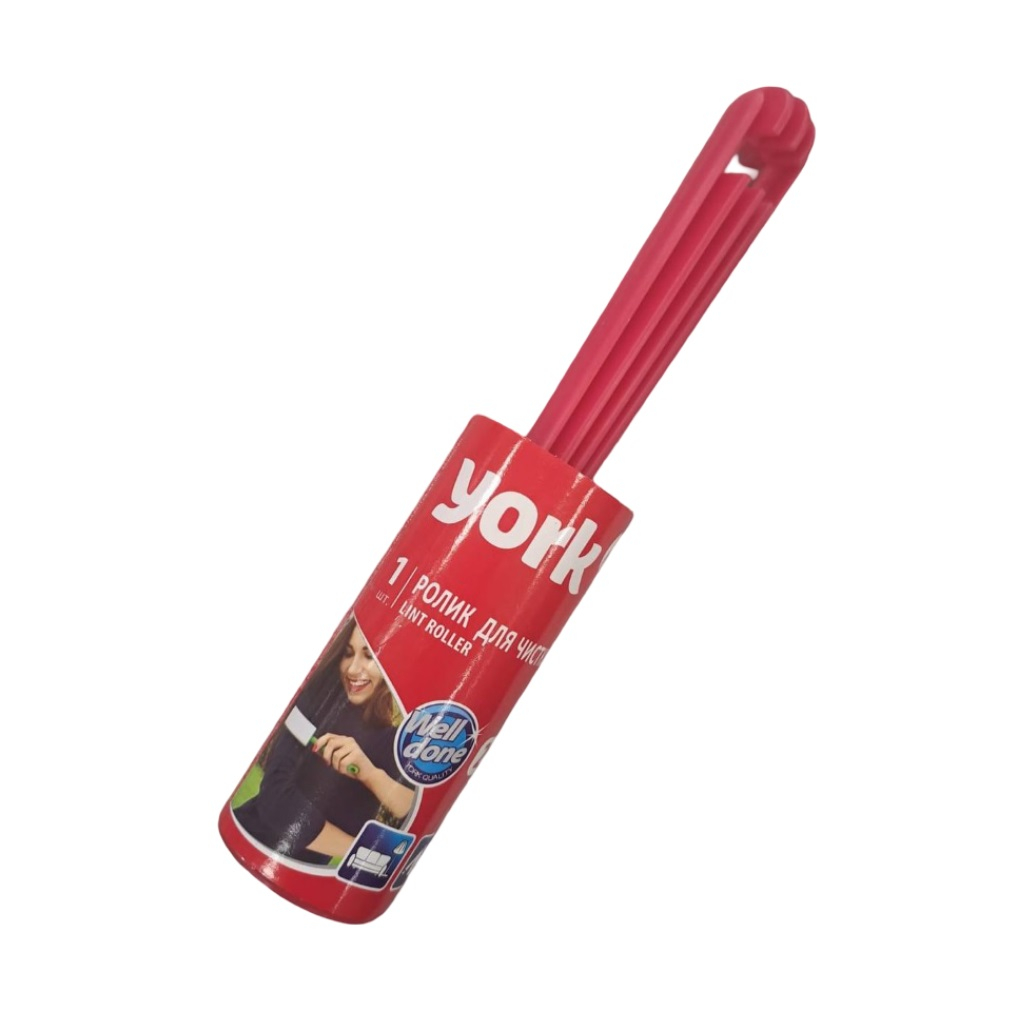 Ролик для чистки одежды York Lint Roller, в комплекте 1 сменный блок, 20 листов