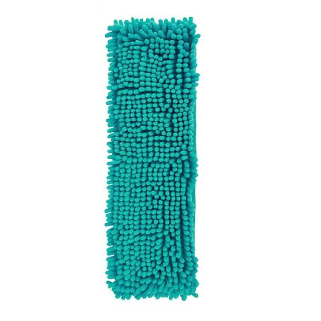 Швабра Spin&Clean Disco Моп, с насадкой Chenille, телескопическая ручка, аквамарин 13х43х120 см