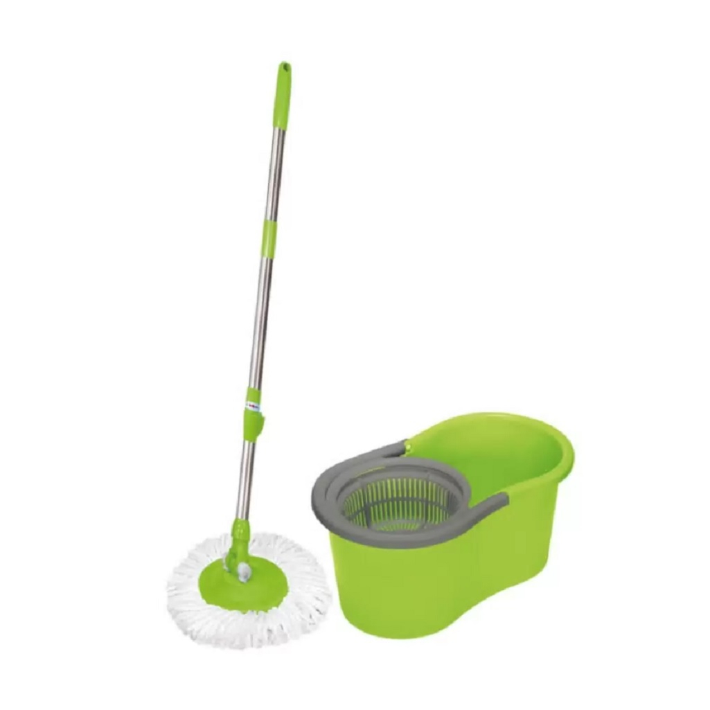 Набор для уборки York Azur, круглая швабра с вращающимся отжимом, микрофибра