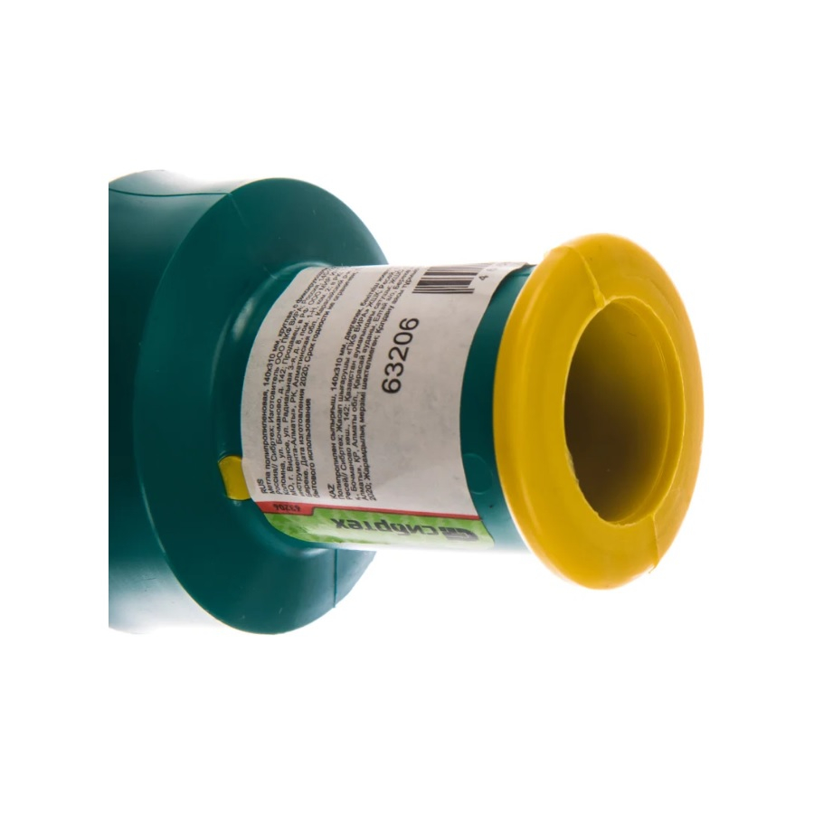 Метла полипропиленовая Сибртех круглая, с фиксирующим ободом, без черенка 140х310 мм 63206