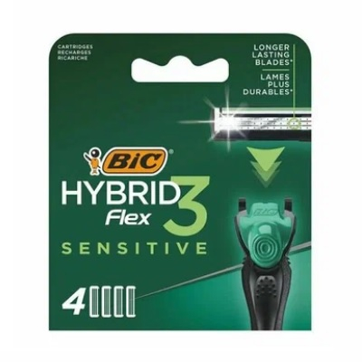 Сменные кассеты Bic Flex 3 Hybrid Sensitive 4 шт