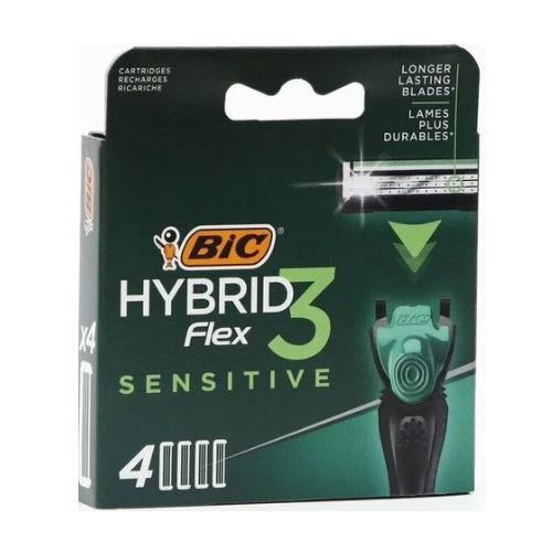 Сменные кассеты Bic Flex 3 Hybrid Sensitive 4 шт
