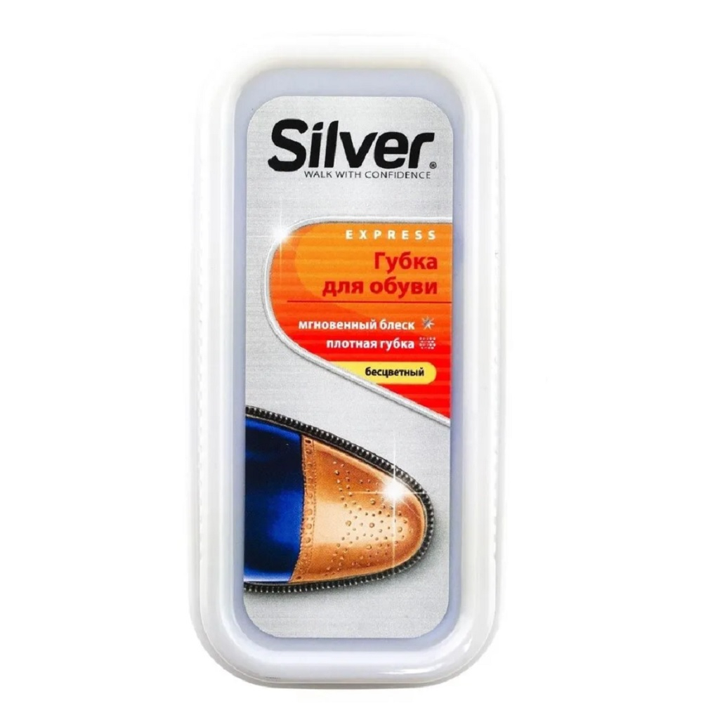 Губка Silver для обуви, придающая блеск натуральная PS3001-03