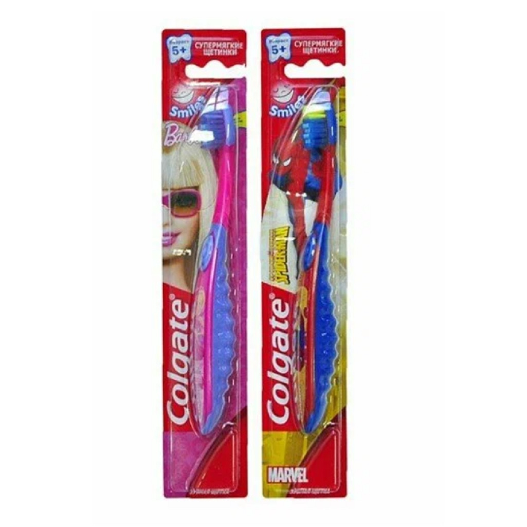 Щетка зубная Colgate Детская Mermaid StarSmile для детей старше 5 лет, ультрамягкие, 2 шт. в наборе