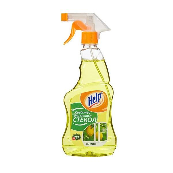 Средство для мытья стекол HELP ЛИМОН 500 мл