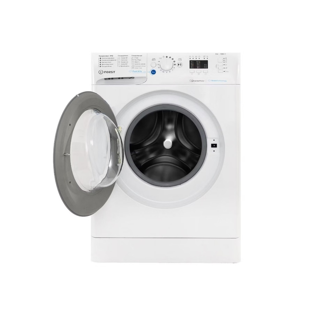 Машина стиральная Indesit BWSA 6109 WWV RU, 6 кг, 1000 об/мин, белый, V0145701