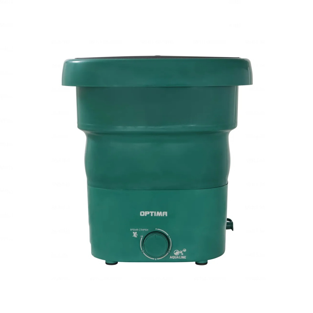 Стиральная машина Optima МС-30СК 170 Вт, малютка 2.5 кг, вертикальная, складная, темный изумруд