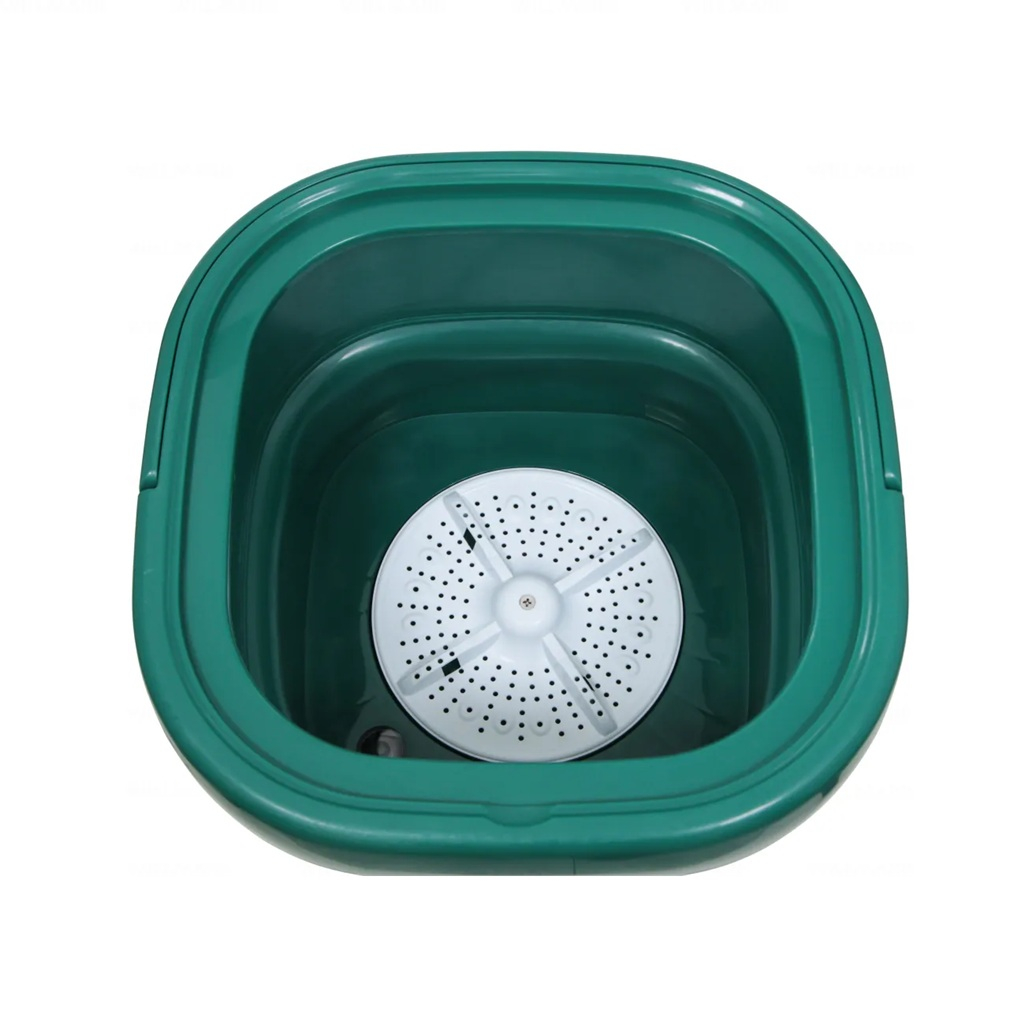 Стиральная машина Optima МС-30СК 170 Вт, малютка 2.5 кг, вертикальная, складная, темный изумруд