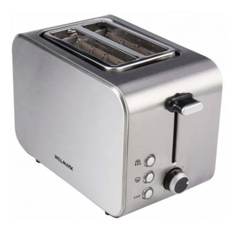 Тостер WILLMARK WTS-9817S 2000840 серебристый, 850 Вт