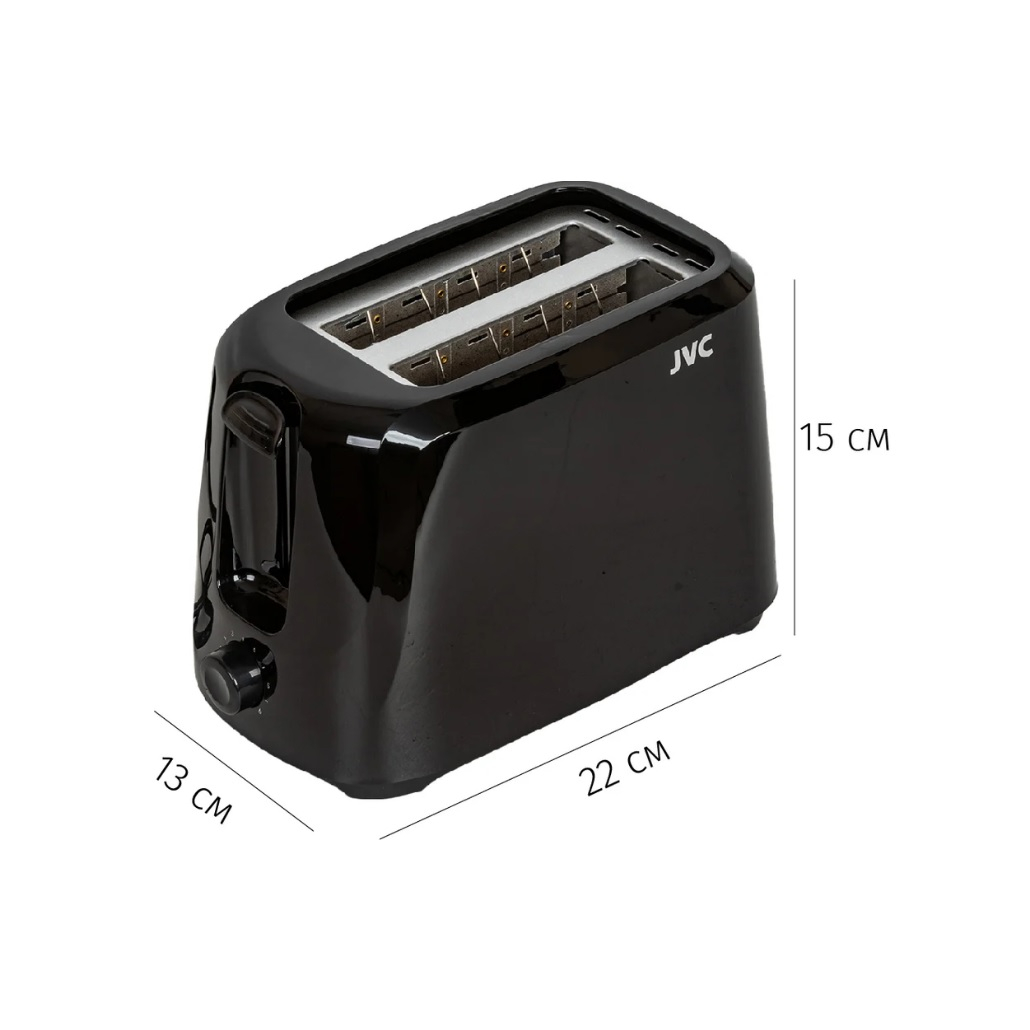 Тостер JVC JK-TS623 черный, 700 Вт