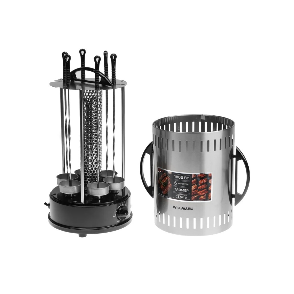 Шашлычница электрическая Willmark WKG-1306 6 шампуров, таймер 2002098
