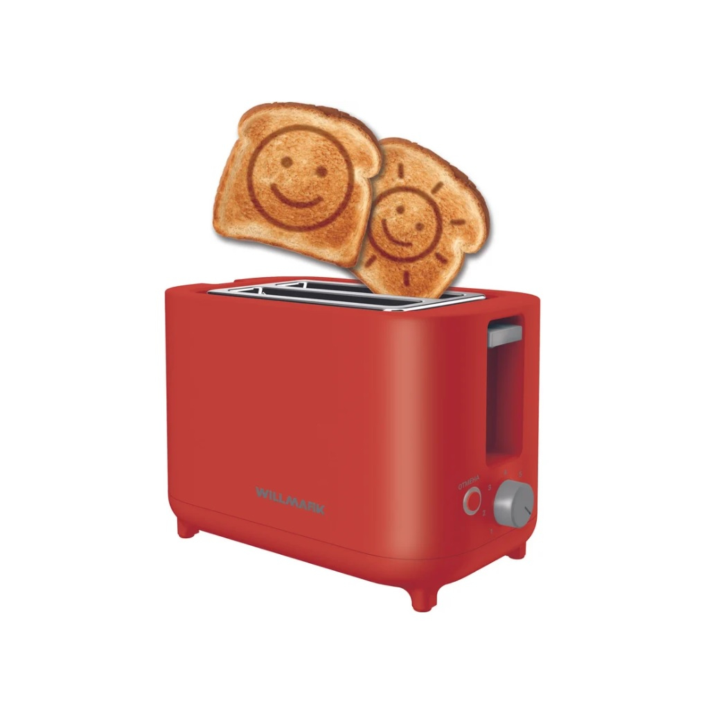 Тостер Willmark WTS-9212 950 Вт, 7 режимов обжарки, рисунки на тостах, 2000842