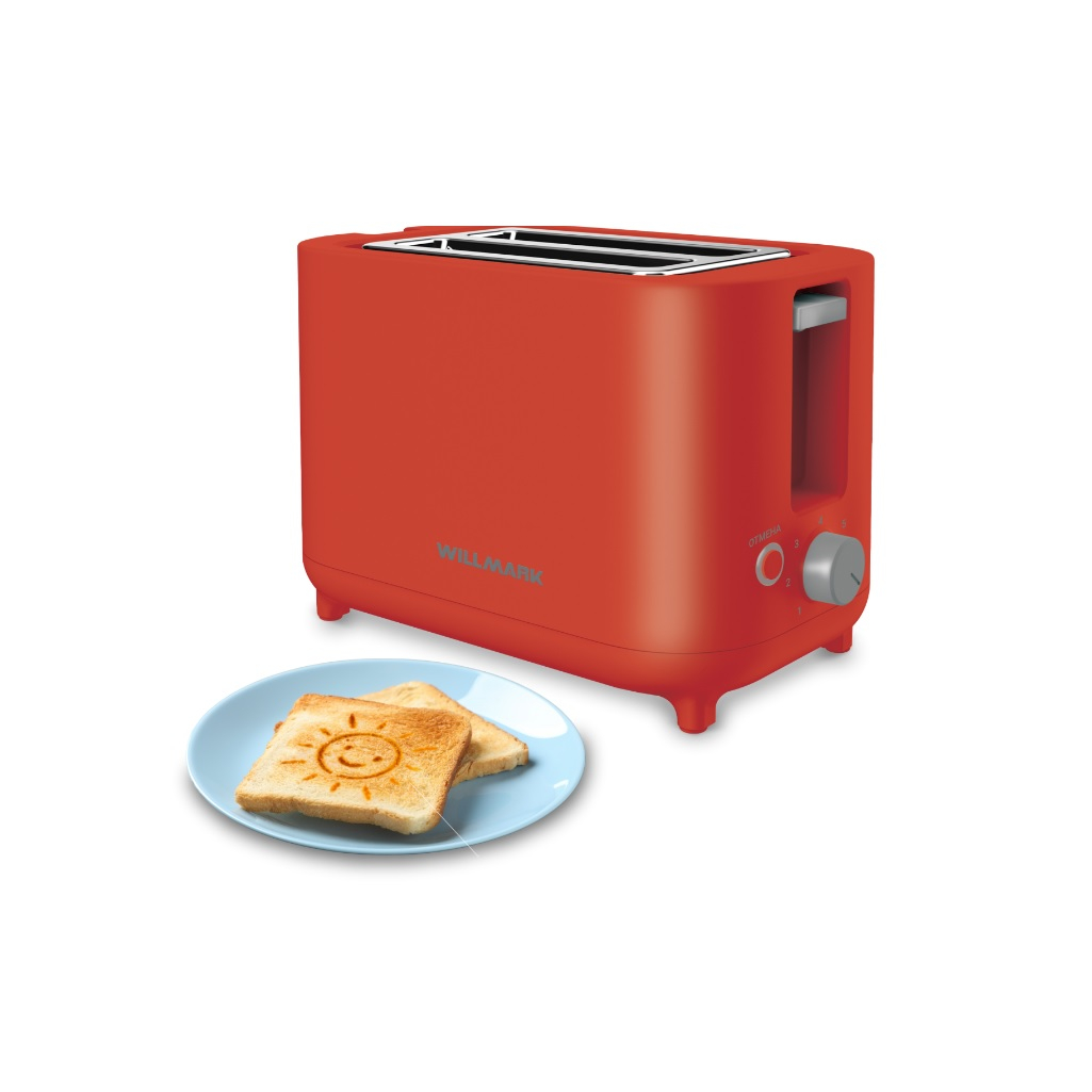 Тостер Willmark WTS-9212 950 Вт, 7 режимов обжарки, рисунки на тостах, 2000842