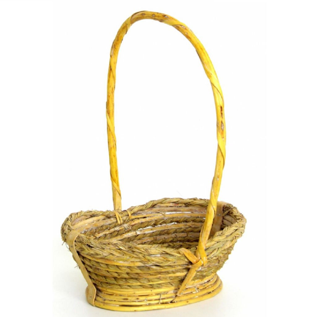 Корзина плетёная из натуральной лозы и ротанга 440х230х230 мм KB-35100