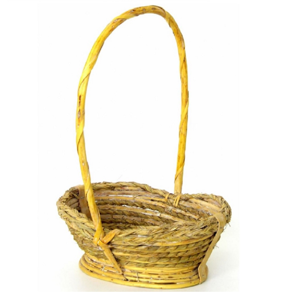 Корзина плетёная из натуральной лозы и ротанга 440х230х230 мм KB-35100