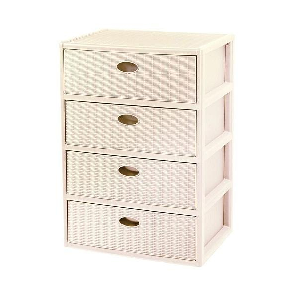 Комод прямоугольный Elegance 4 ящика ЭльфПласт