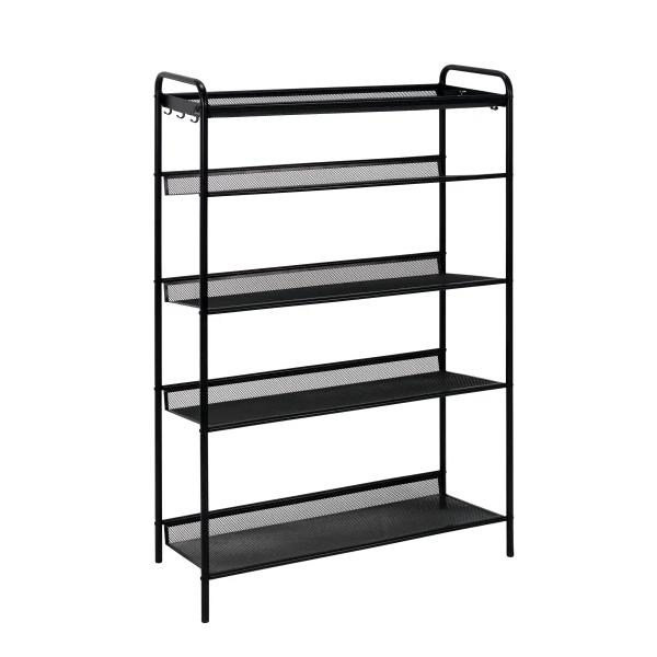 Подставка для обуви Женева 25 5 полок 270х650х1060 мм черный ПДО Ж25Ч