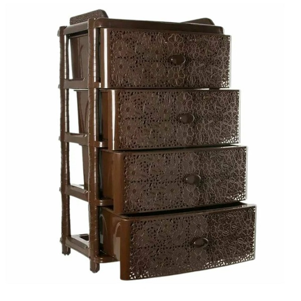 Комод Альтернатива Лаура 4 секции, 42,5x56x92,5 см, венге