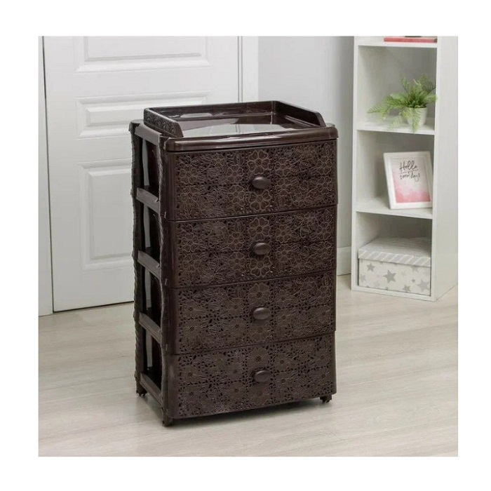 Комод Альтернатива Лаура 4 секции, 42,5x56x92,5 см, венге