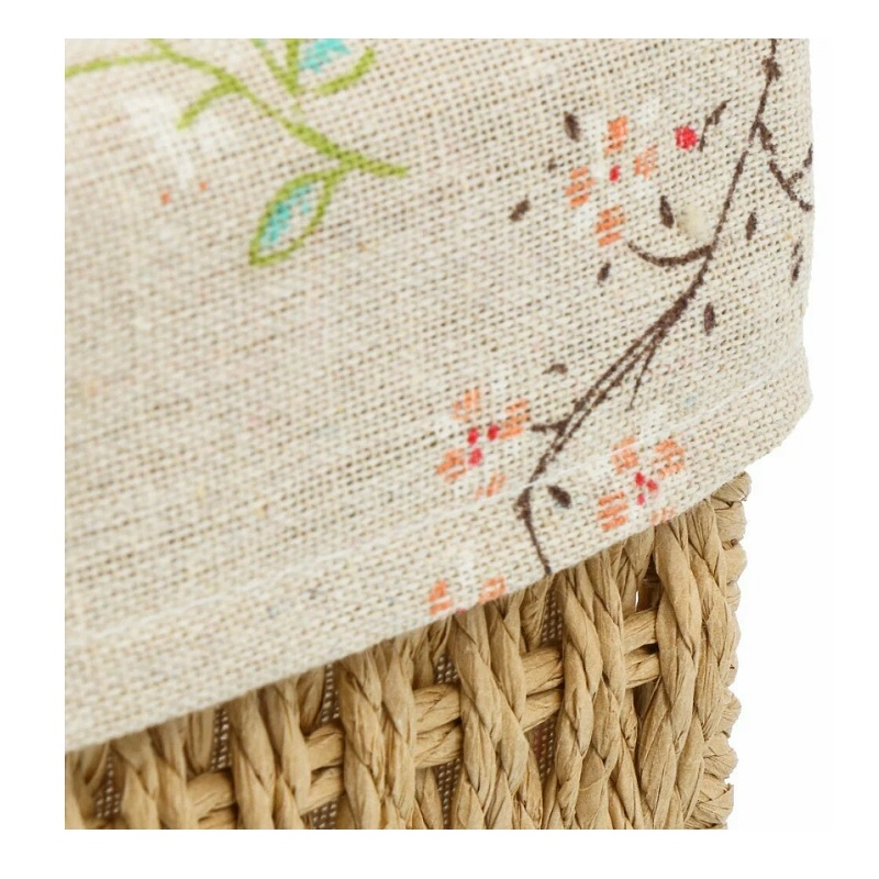 Корзина плетеная Y4-7679 прямоугольная, бежевая 20х13х9 см