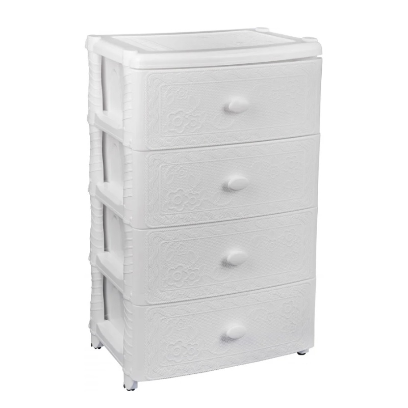 Комод Альтернатива Флоран 4-х секционный 905х560х425 мм, белый М6786