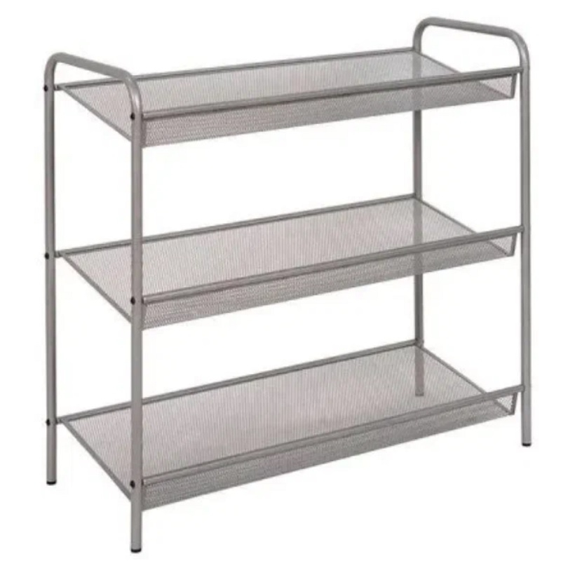 Подставка для обуви Зми Женева 13 металлическая 3 полки графит 600х450х270 мм