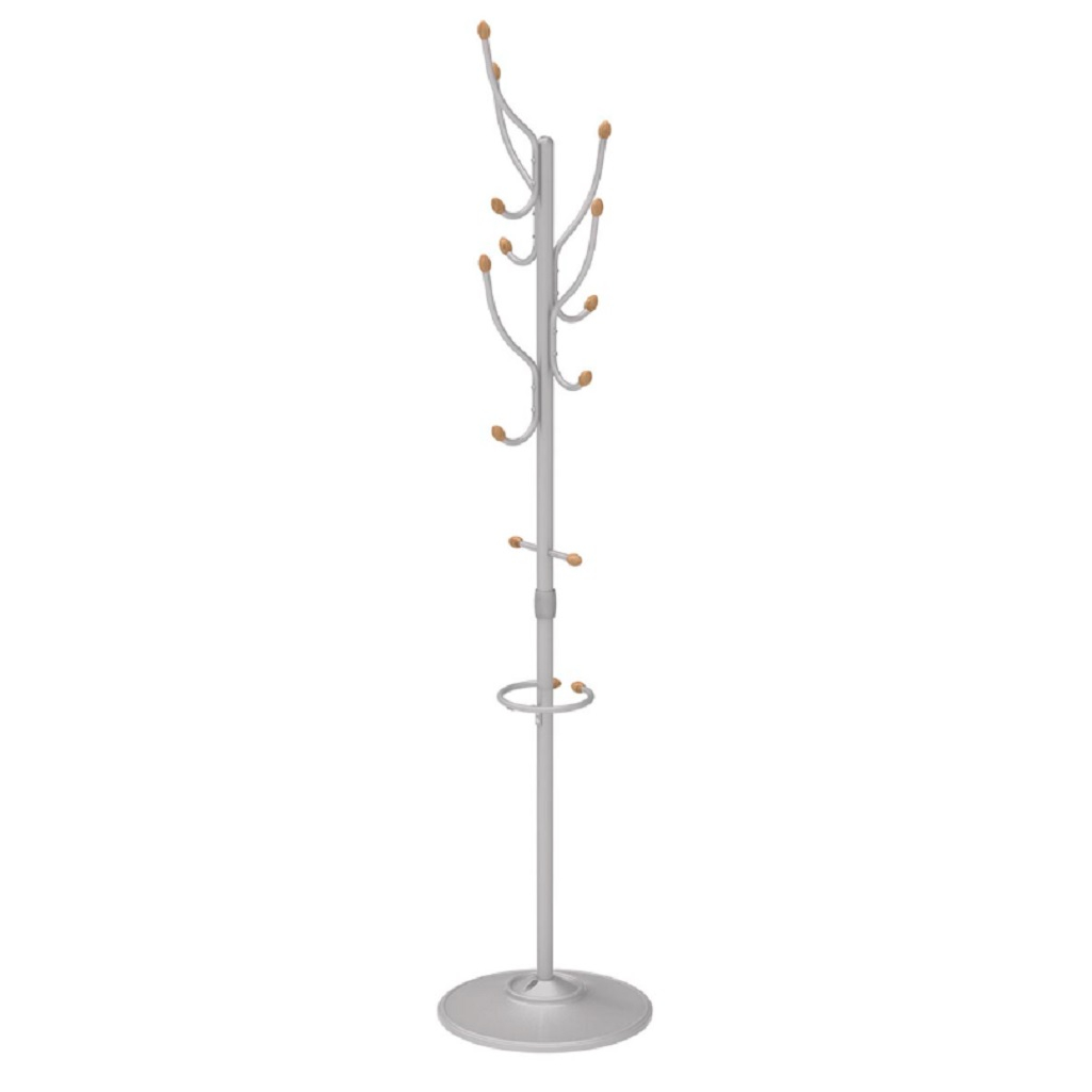 Вешалка напольная Nika ВКО1/МС, матовая серая 1800х390х390 мм