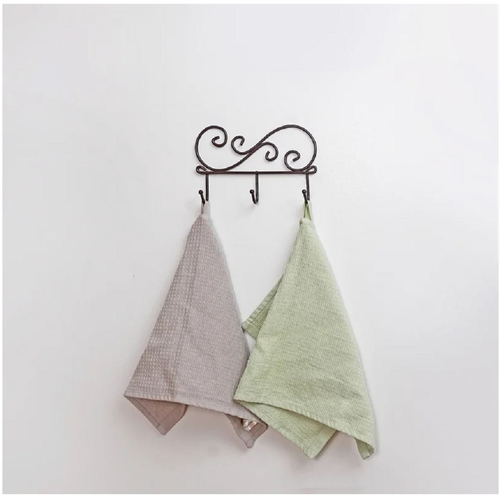 Вешалка настенная ЗМИ ВН 275 К Кружева, 3 крючка, коричневая 40х130х200 мм